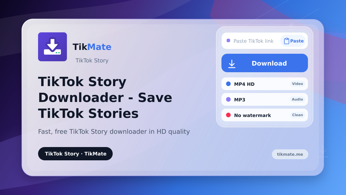 TikTok Story Downloader - Save TikTok Stories