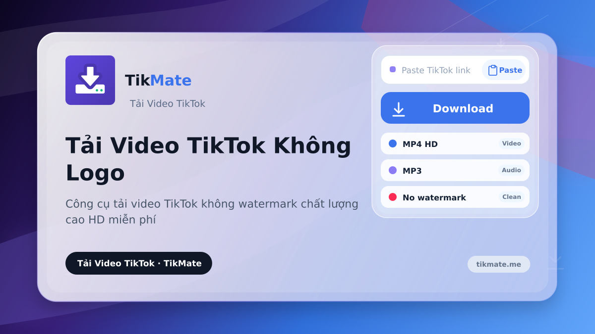 Tải Video TikTok Không Logo
