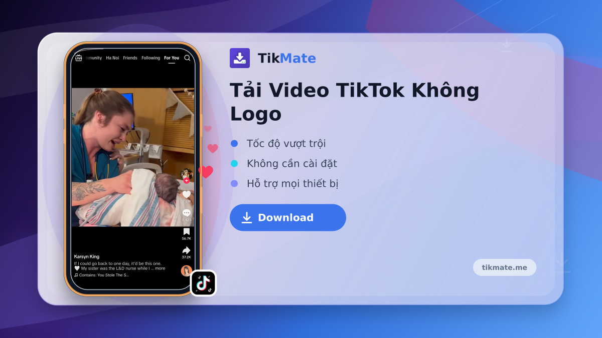 Tải Video TikTok Không Logo