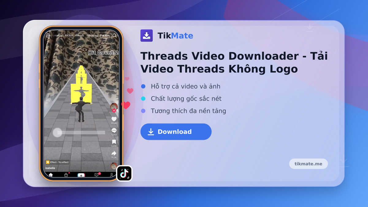Threads Video Downloader - Tải Video Threads Không Logo
