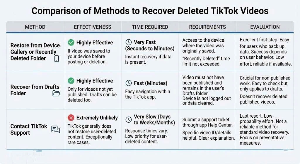 How to Recover Deleted TikTok Videos Easily and Effectively 2026 - TikMate guide